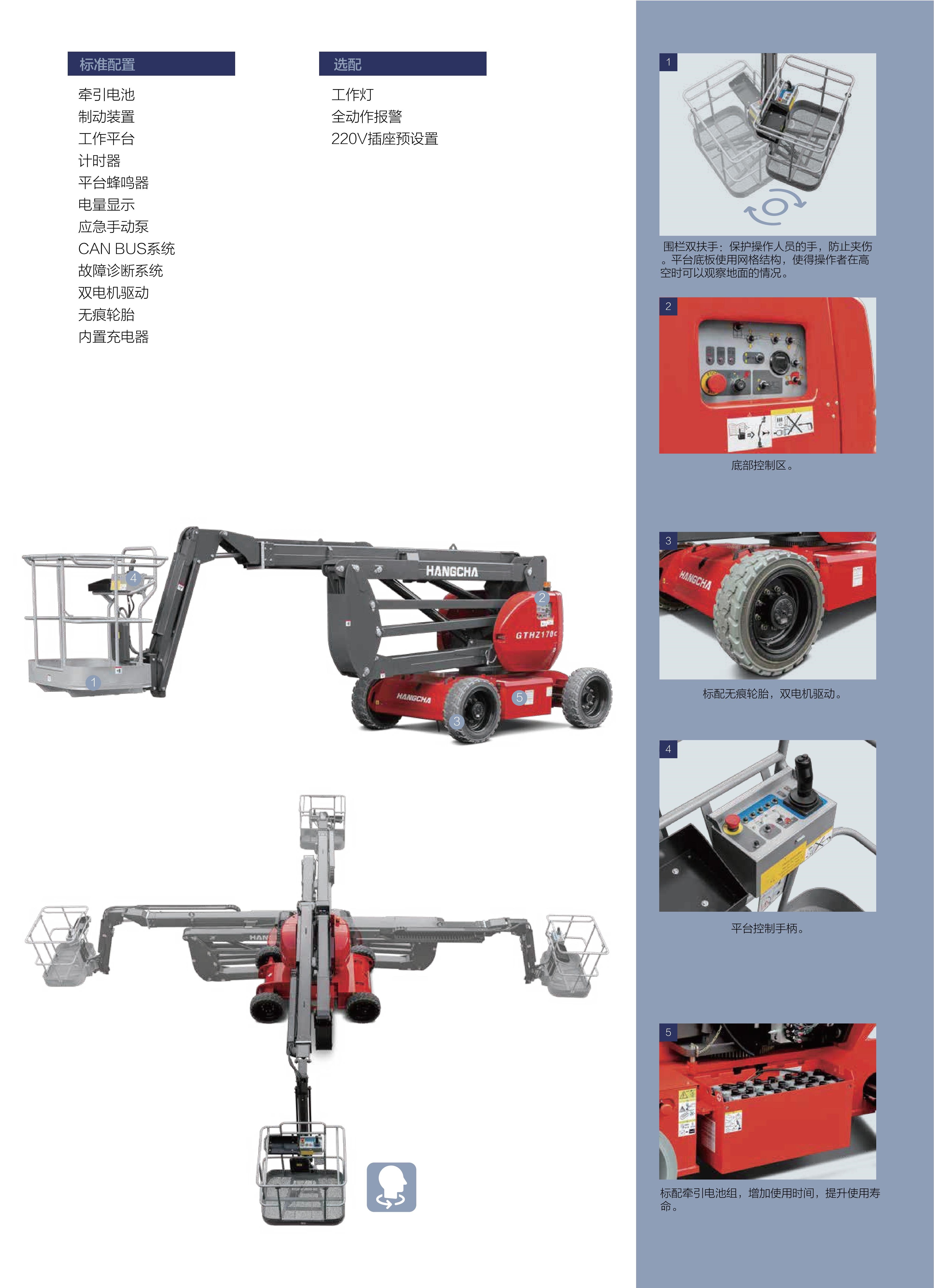 GTHZ170C自行式電動越野曲臂高空作業平臺(圖5)